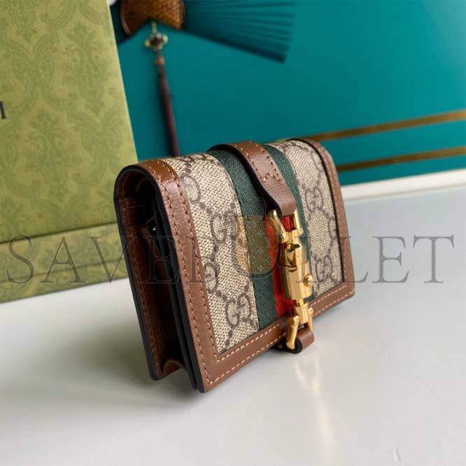 GUCCI JACKIE 1961 CARD CASE WALLET 645536 (17*11cm) GUCCI JACKIE 1961 CARD CASE WALLET 645536 (17*11cm)